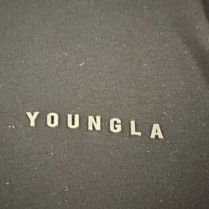 Young LA Black zip up Hoodie-Large. Lightly worn in Great Condition 👍